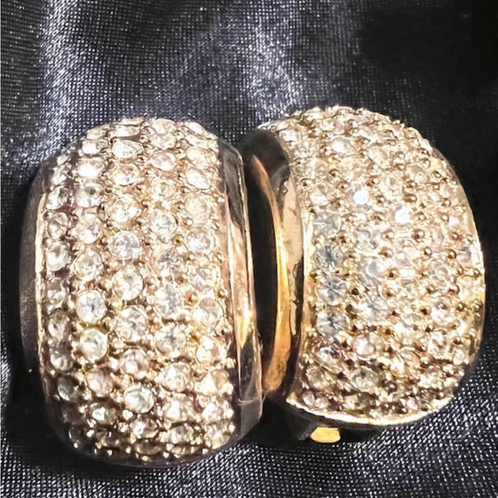 Christian Dior diamanté earrings